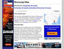 Tablet Screenshot of mississippi-map.org